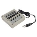 Califone 1210AVPS 10 Position Jackbox with Volume Control, Beige 1210AVPS